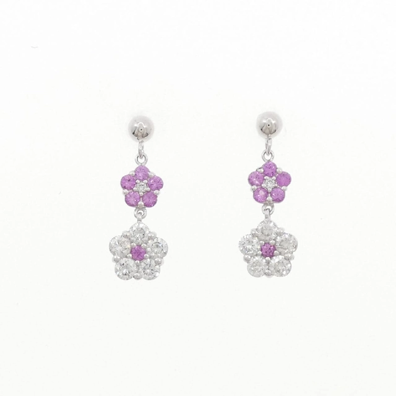 Bông tai Sapphire Hoa K18WG 0.26CT - Hàng hiệu Chính hãng 869219