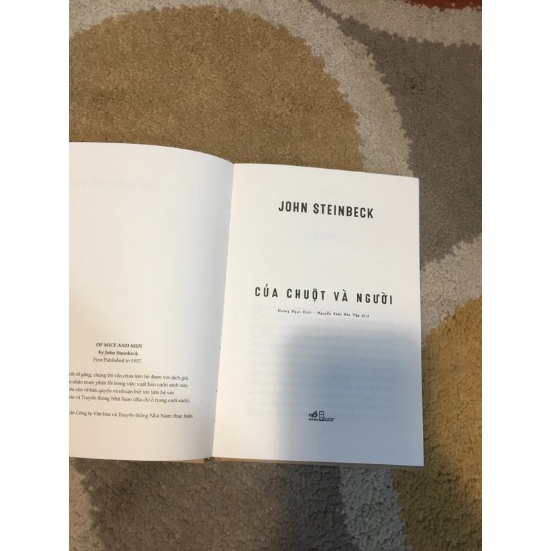 Của Chuột và Người - John Steinbeck (bìa cứng) 139209