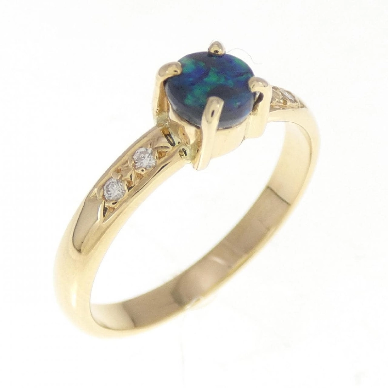 Nhẫn opal đen 750YG 672400