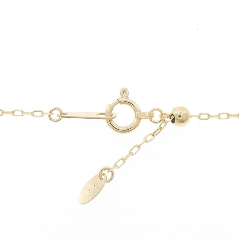 K18YG Nơ cười Dây chuyền kim cương 0.02CT - Hàng hiệu Chính hãng 857235