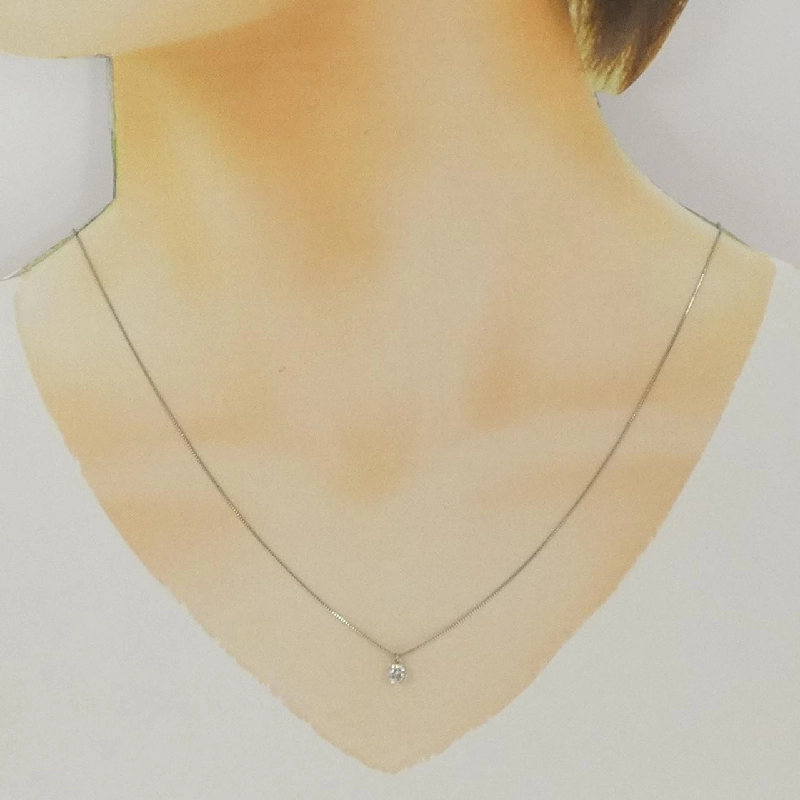 Dây chuyền kim cương Solitaire PT900/PT850 0.30CT - Hàng hiệu Chính hãng 859583