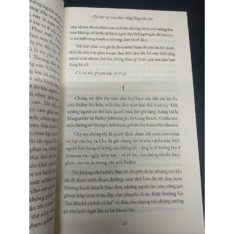 Tôi biết tại sao chim trong lồng vẫn hót Maya Angelou mới 90% bẩn nhẹ HCM.ASB1003 448378