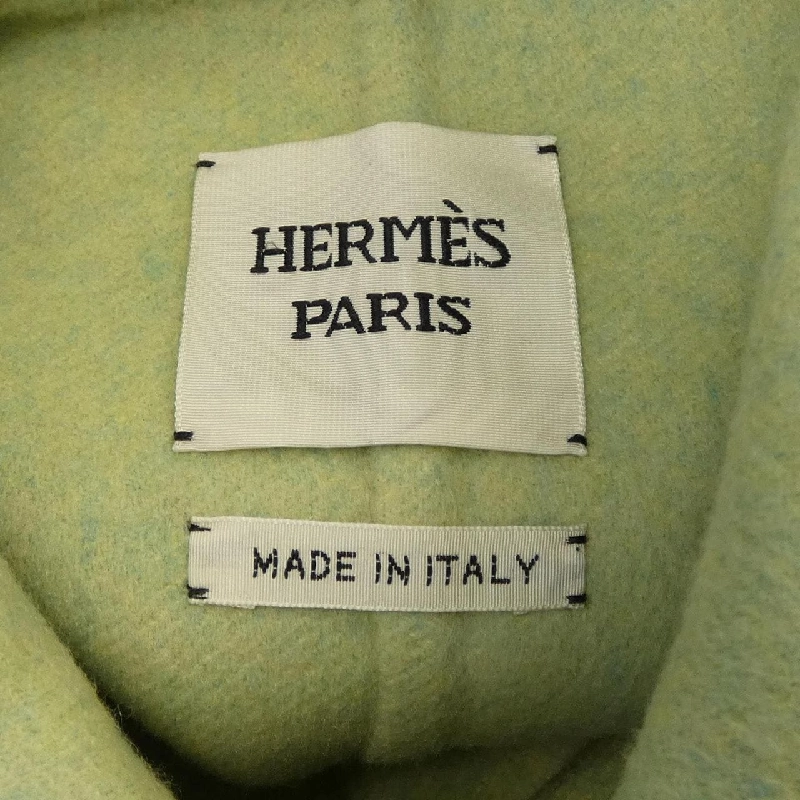 HERMES Áo khoác dài bằng da cừu Crude Cell - Hàng hiệu Authentic 821677