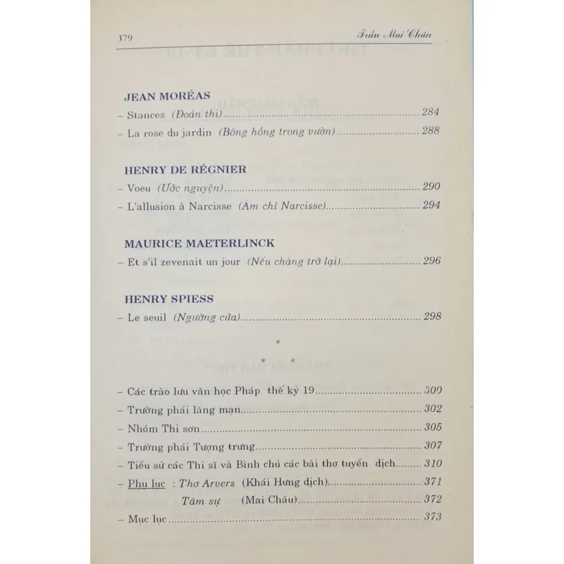 Thơ Pháp thế kỷ XIX (Trần Mai Châu) 700741