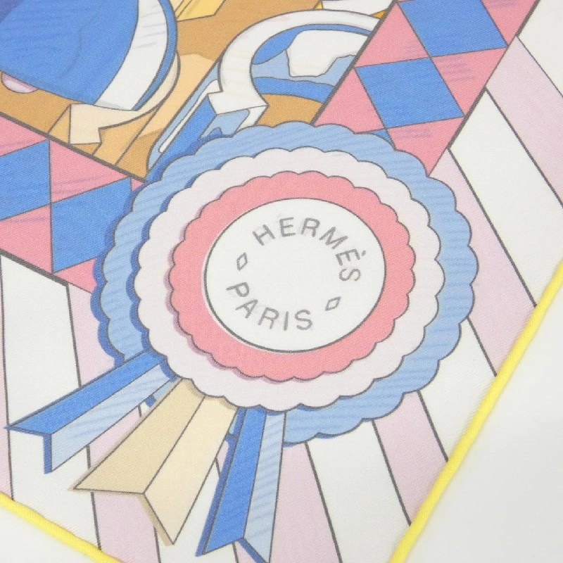 Khăn lụa hai mặt PONY PIT STOP của Hermès 625355