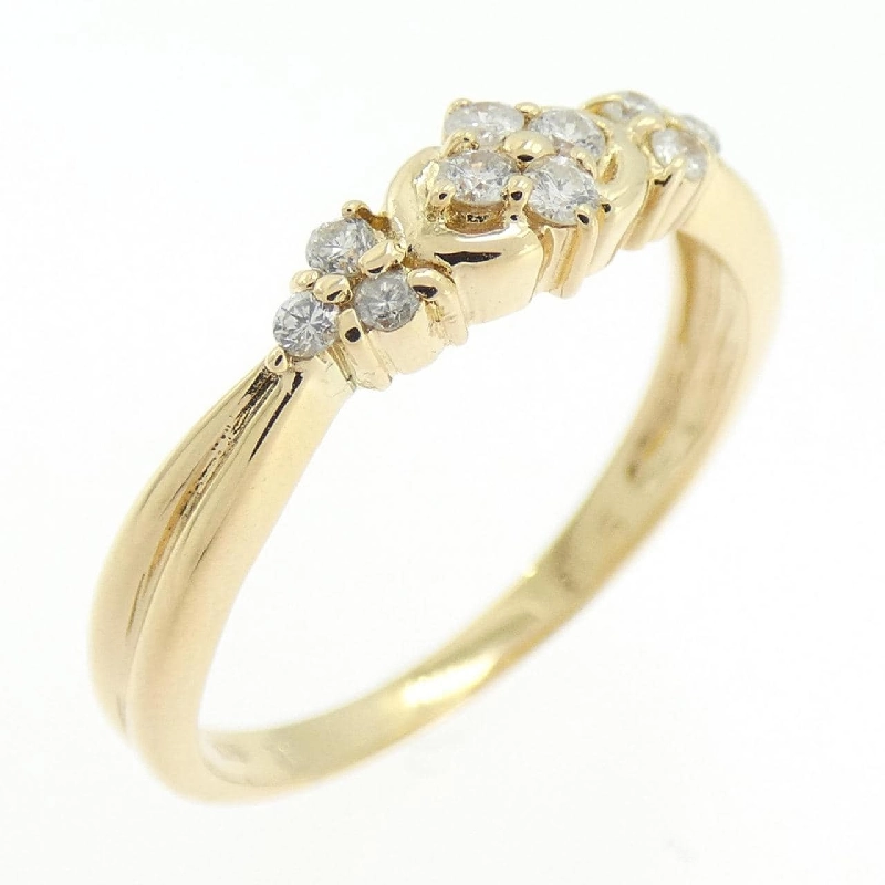 Nhẫn kim cương hoa K18YG 0.15CT 668053