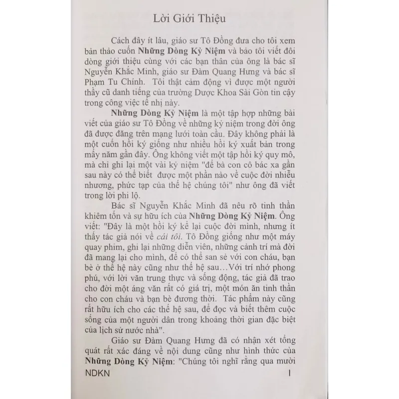 Những dòng kỷ niệm (Tô Đồng) 760303