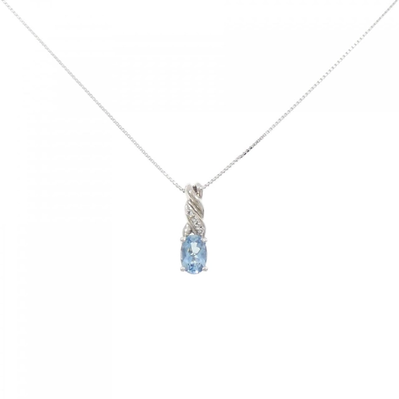 K18WG Aquamarine Necklace - Hàng hiệu Authentic 861179