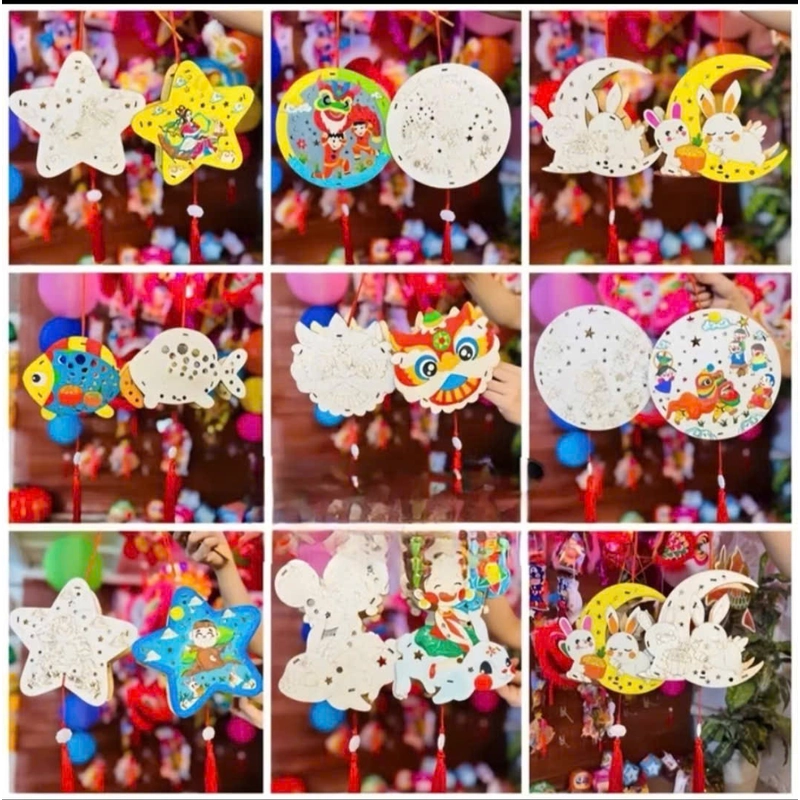 Lồng đèn gỗ tự tô 502752