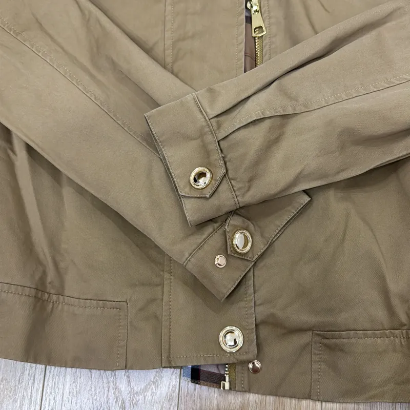 Áo khoác kaki màu nâu tây nhạt 784382