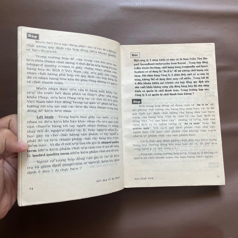II Hỏi Đáp Về Kỹ Thuật Thực Hành Kinh Doanh Xuất Nhập Khẩu - PGS. TS. Võ Thanh Thu - 1995 482428