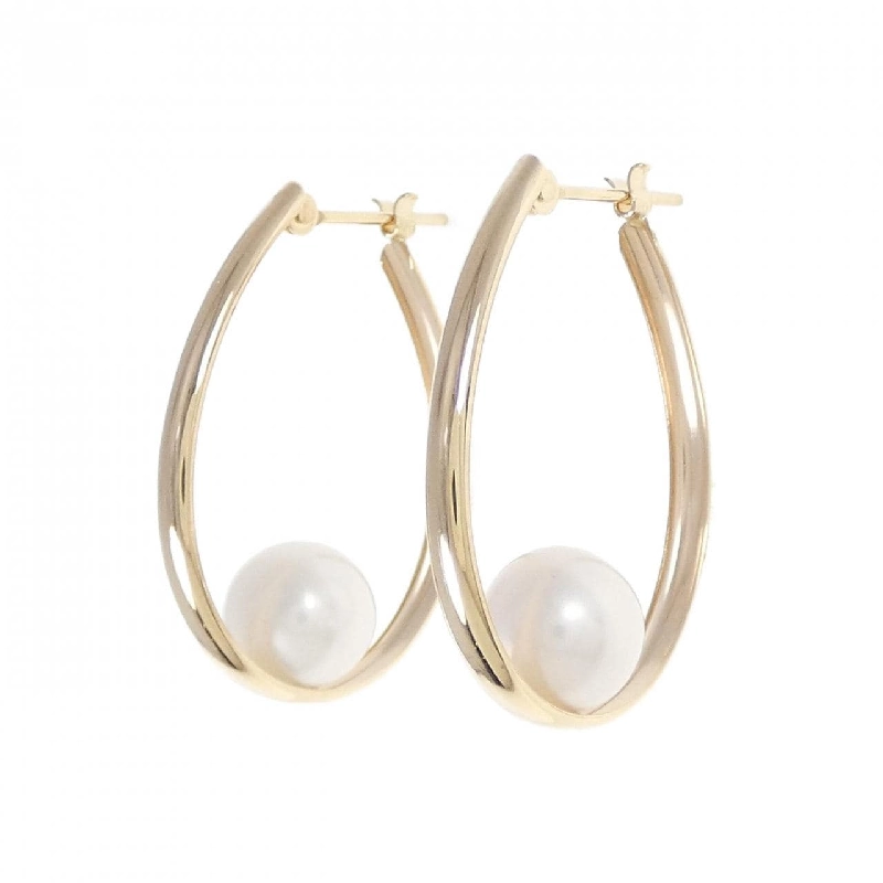 K10YG Bông tai ngọc trai nước ngọt 6.9mm - Hàng hiệu Chính hãng 877120