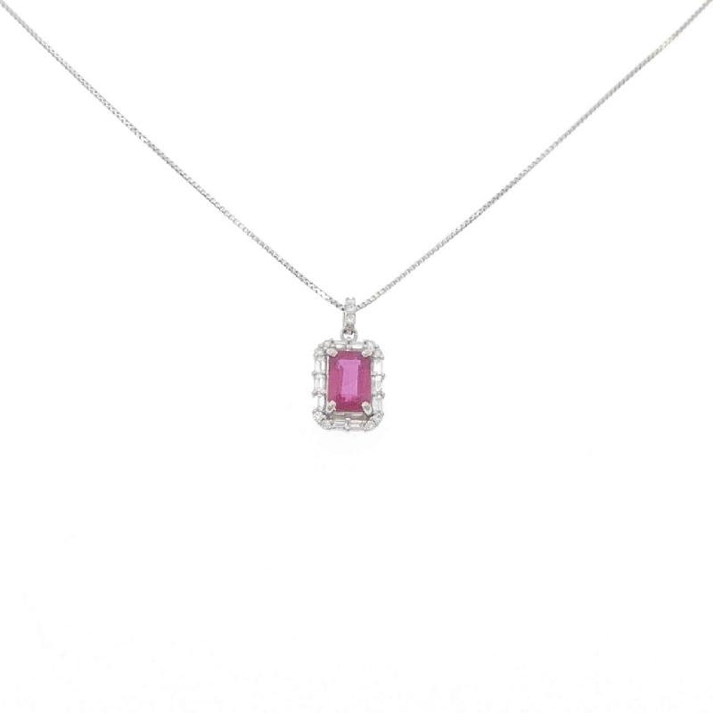 Dây chuyền ruby PT900/PT850 0.70CT - Hàng hiệu Authentic 862872