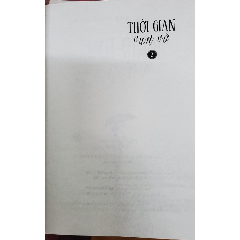 {Sách Hay} THỜI GIAN VỤN VỠ ( 2 TẬP ) - Thẩm Khải Ni 6191