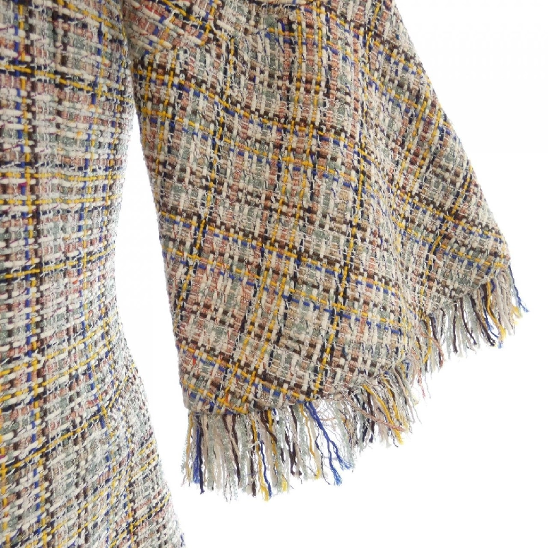 【Mã giảm giá】Áo khoác không cổ CHANEL 638168