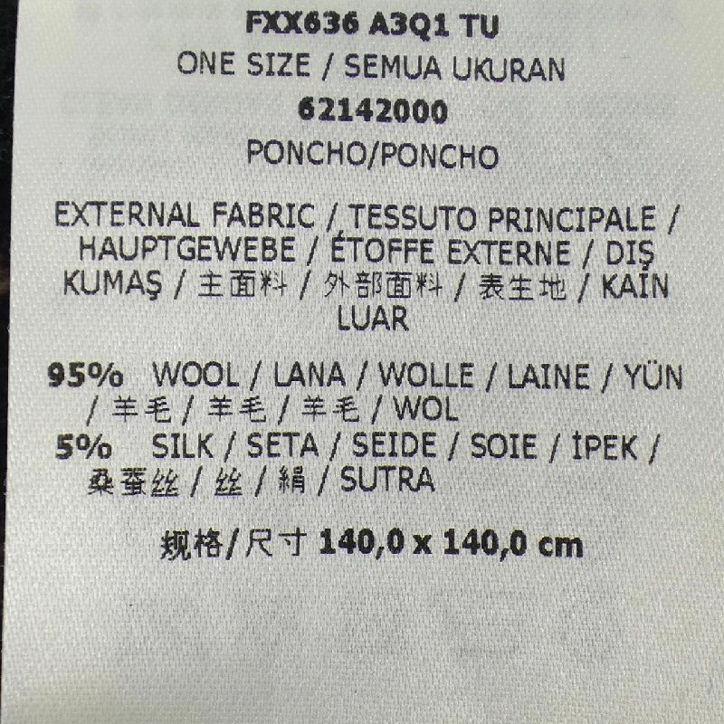 【Mã giảm giá】FENDI Cape 640942