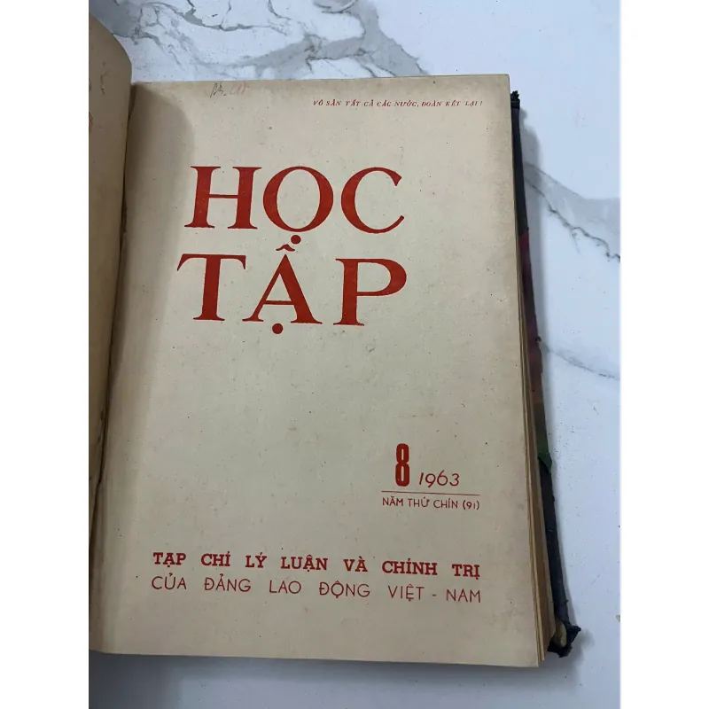 Tạp chí Học Tập (Số 1 đến 12 năm 1963) - Trung ương Đảng Lao động Việt Nam 798720