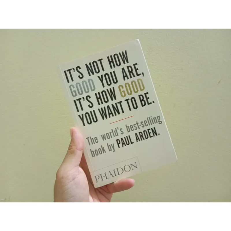It's not how good you are, its how good you want to be, english book  597412