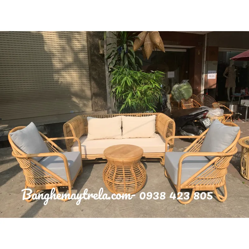 Sofa mây tự nhiên cho phòng khách 728297