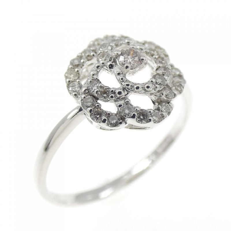 Nhẫn kim cương hoa K18WG 0.03CT - Hàng hiệu Authentic 854024