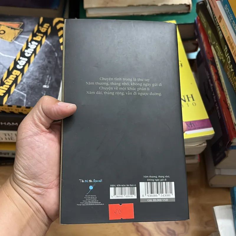II Tựa sách: Năm Thương Tháng Nhớ _ Không Ngày Gửi Đi - Trịnh Nam Trân, Kỳ Anh - 2020 698124