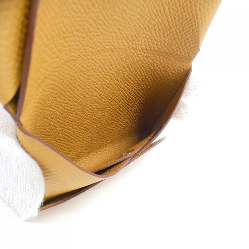 【Sản phẩm chưa sử dụng】Ví tiền Hermes Calvi Duo 083035CK 622546