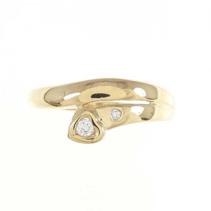 Nhẫn kim cương hình trái tim 750YG 0.05CT 670477