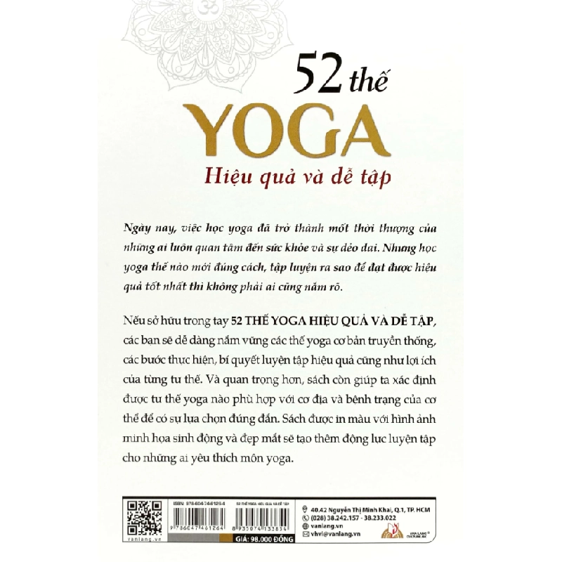 52 Thế Yoga Hiệu Quả Và Dễ Tập - Khoa Văn 285602