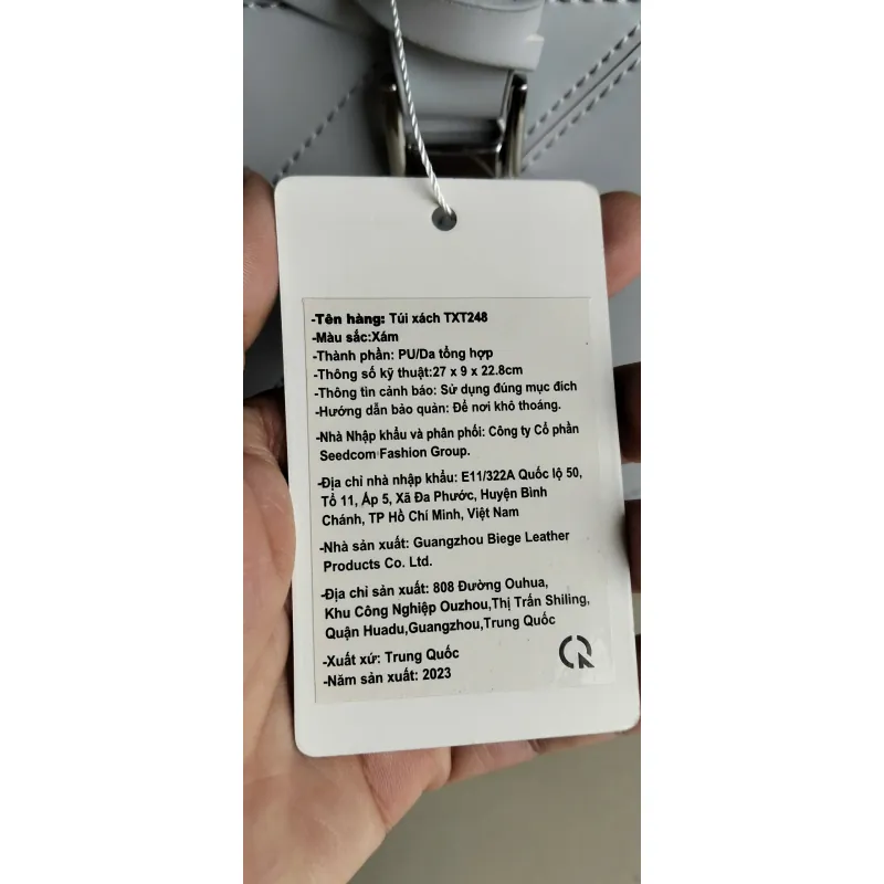 Túi sách nữ Juno màu trắng xám chưa qua sử dụng 734942