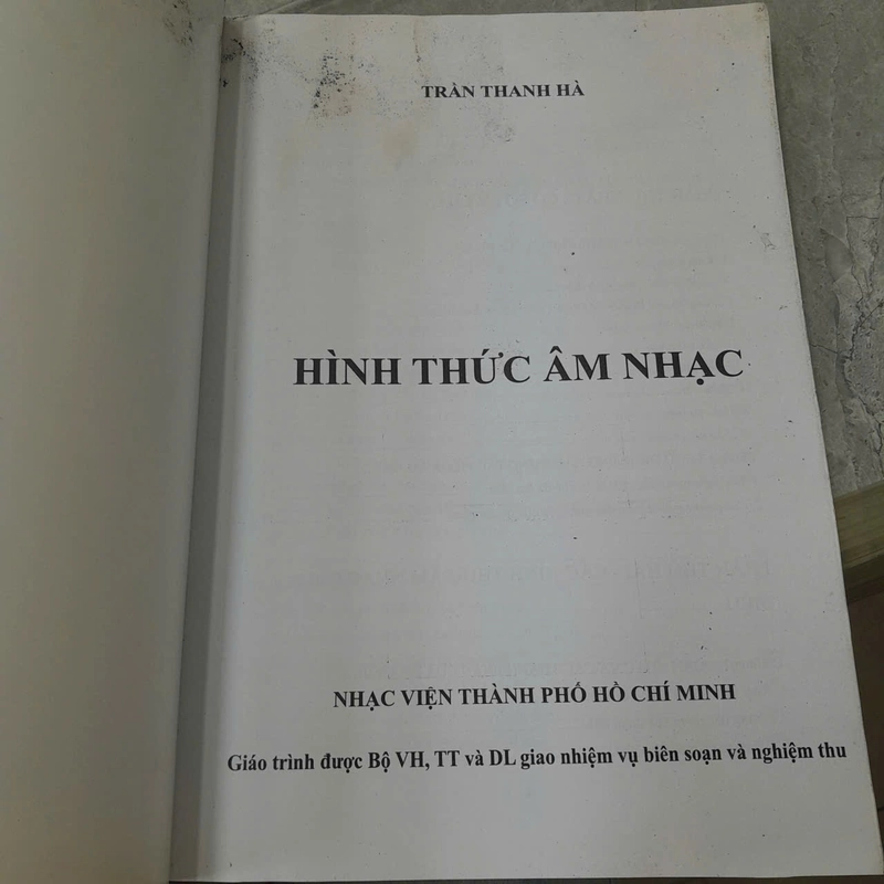 GIÁO TRÌNH HÌNH THỨC ÂM NHẠC - TRẦN THANH HÀ 546416