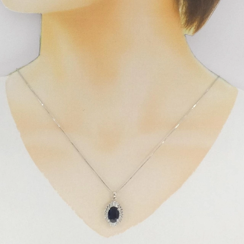 Dây chuyền Sapphire 3.0CT PT900/PT850 - Hàng hiệu Chính hãng 858096