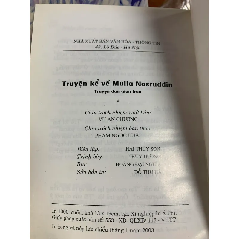 Truyện kể về Mulla Nasruddin - Truyện Dân Gian Iran 927247