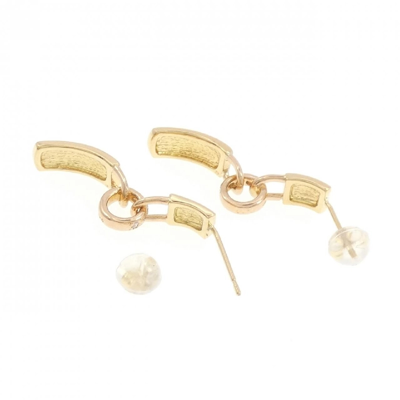 Bông tai kim cương K18YG/K18PG 0.08CT - Hàng hiệu Authentic 869613