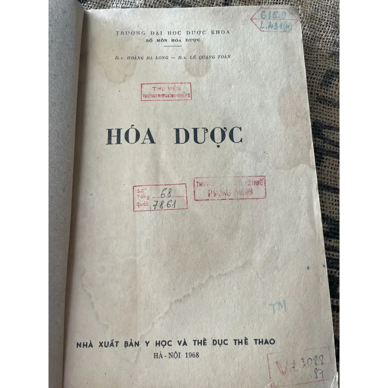 Háo dược; khổ lớn; 1968; hơn 400 trang  1019584