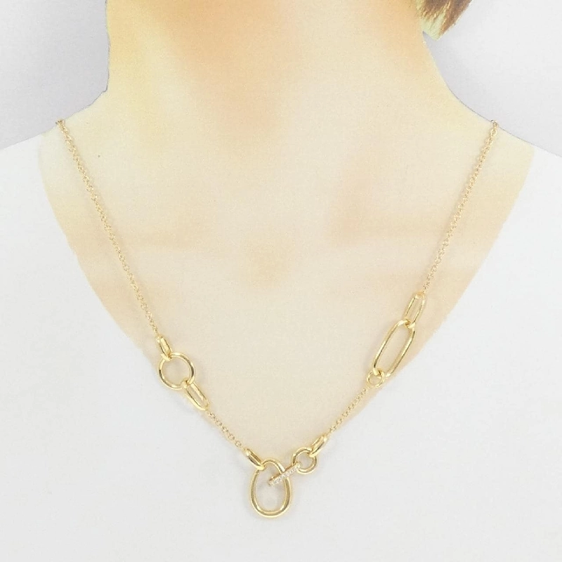 Dây chuyền kim cương K18YG 0.086CT - Hàng hiệu chính hãng 861544