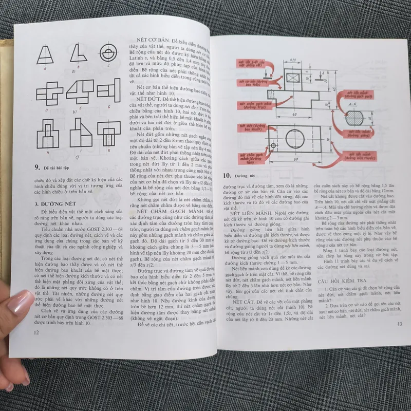 [Bìa cứng, khổ lớn] Vẽ Kỹ Thuật - I.X.Vu'Snepônxki (In tại Liên Xô 1986) 591804