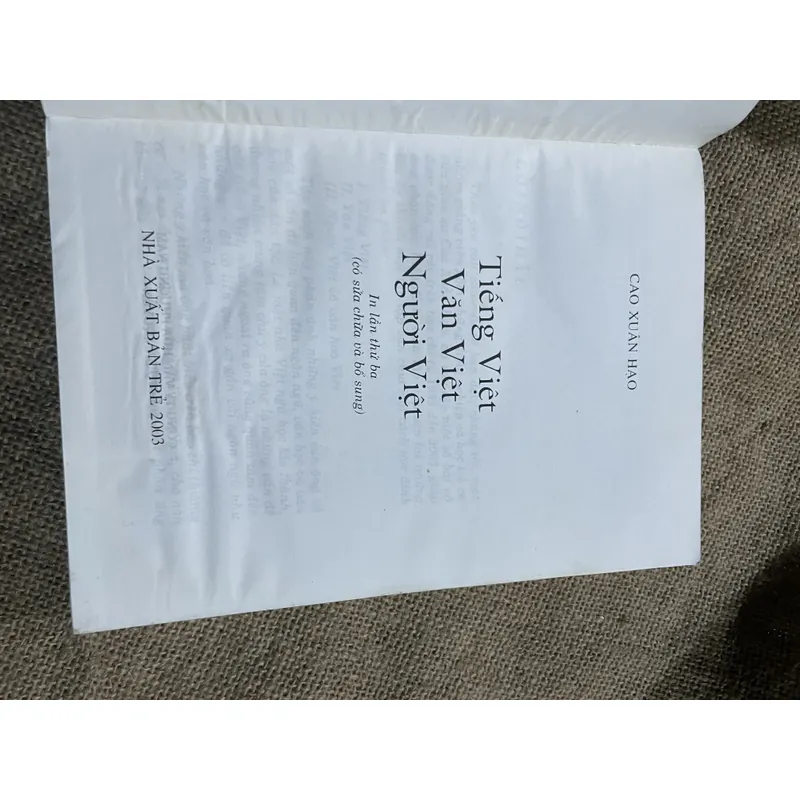 Tiếng Việt - văn Việt - người Việt - Cao Xuân Hạo 716461