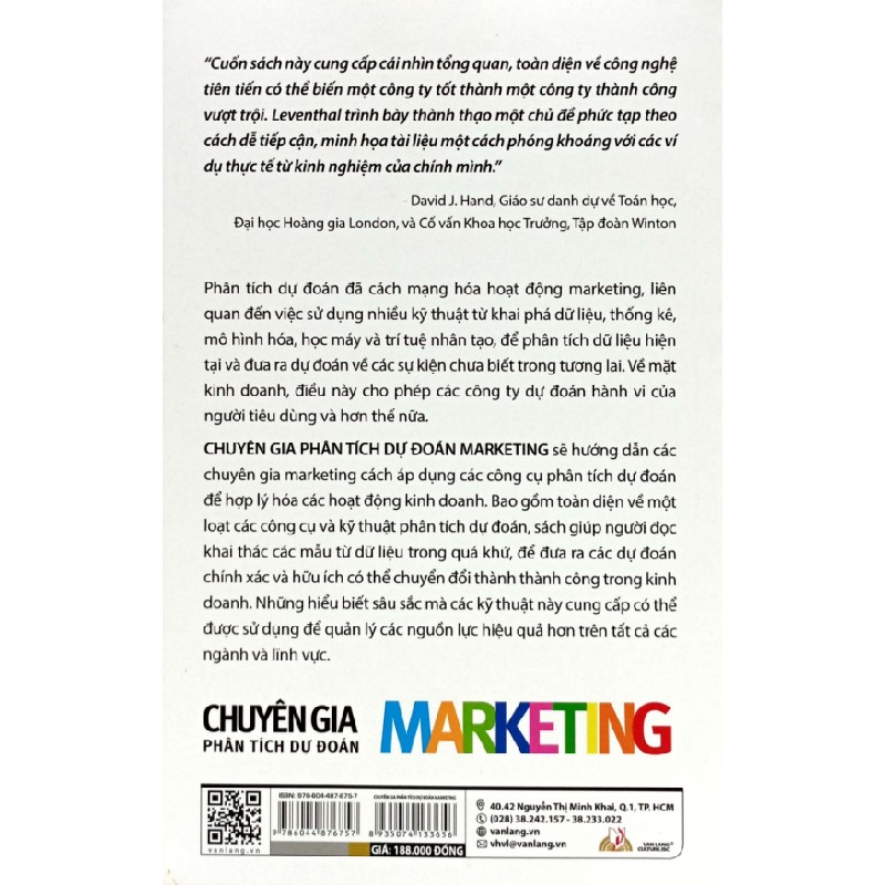 Chuyên Gia Phân Tích Dự Đoán Marketing - Barry Leventhal 160350