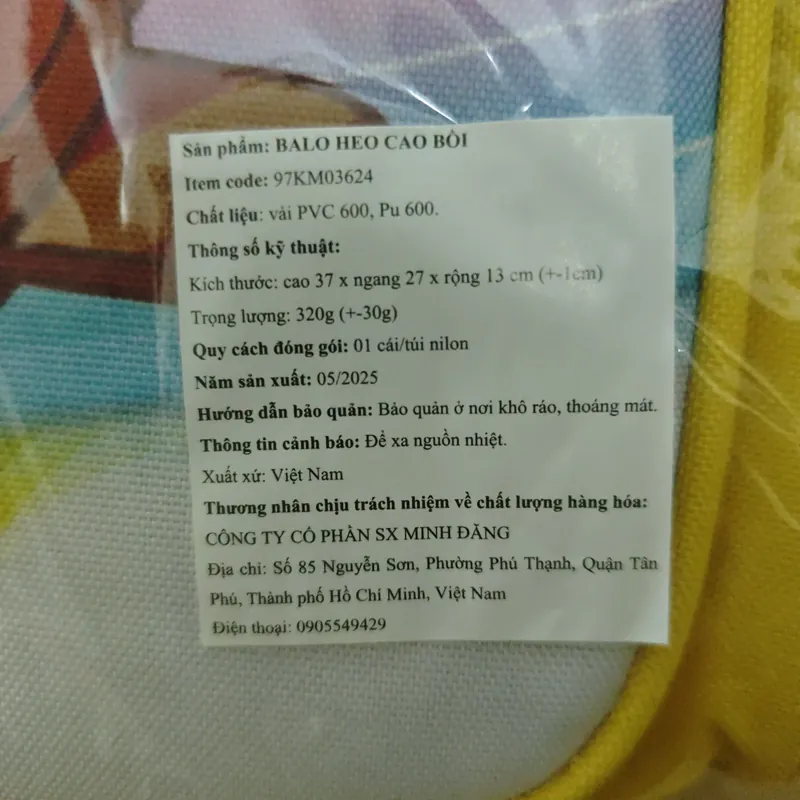 Balo Heo cao bồi vàng 699268