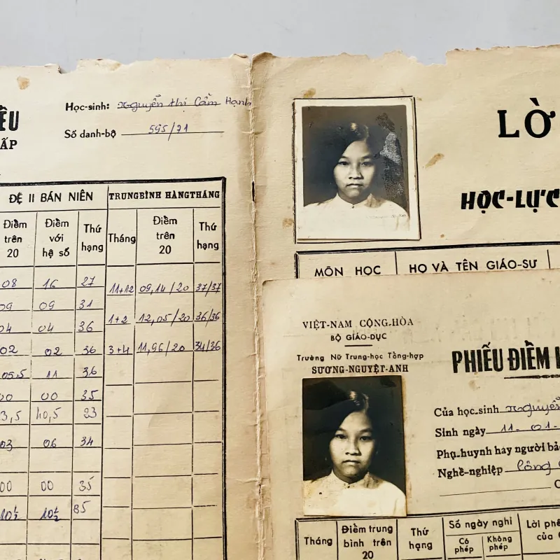 Bộ thành tích biểu xưa nữ Trung học tổng hợp Sương Nguyệt Anh, Quận 7, Thủ Đức Gia Định 1013201