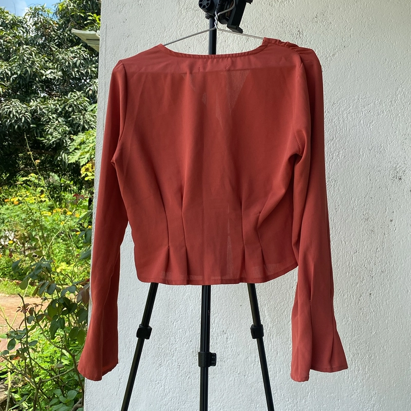 Áo kiểu thời trang size M mauf cam mới 99% 524922