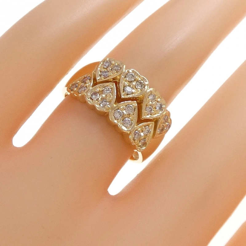 Nhẫn kim cương hình trái tim K18YG 0.41CT - Hàng hiệu Authentic 853407