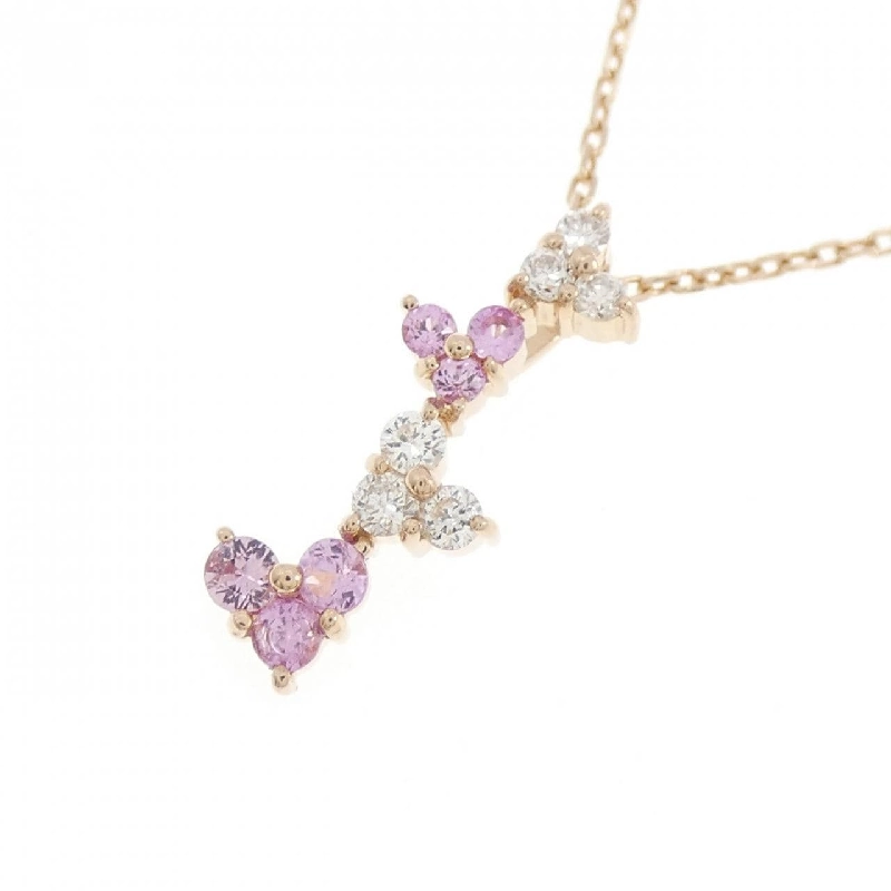 K18PG Dây chuyền hình trái tim Sapphire - Hàng hiệu Authentic 857623