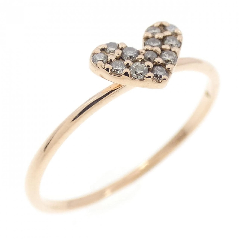 Nhẫn kim cương K10PG hình trái tim 666918