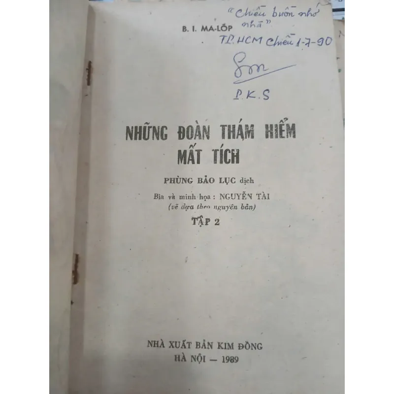 NHỮNG ĐOÀN THÁM HIỂM MẤT TÍCH - B. I. MA - LỐP (Phùng Bảo Lục dịch) 1002101