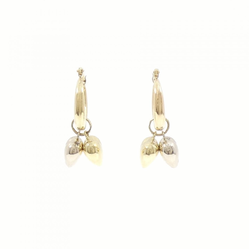 Bông tai hình trái tim 2WAY 750YG/750WG - Hàng hiệu Authentic 868552