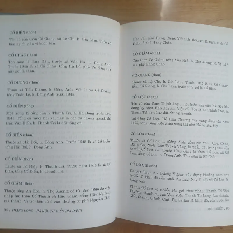 Thăng Long - Hà Nội (Từ Điển Địa Danh & Làng Xã Ngoại Thành) - Bùi Thiết 714407