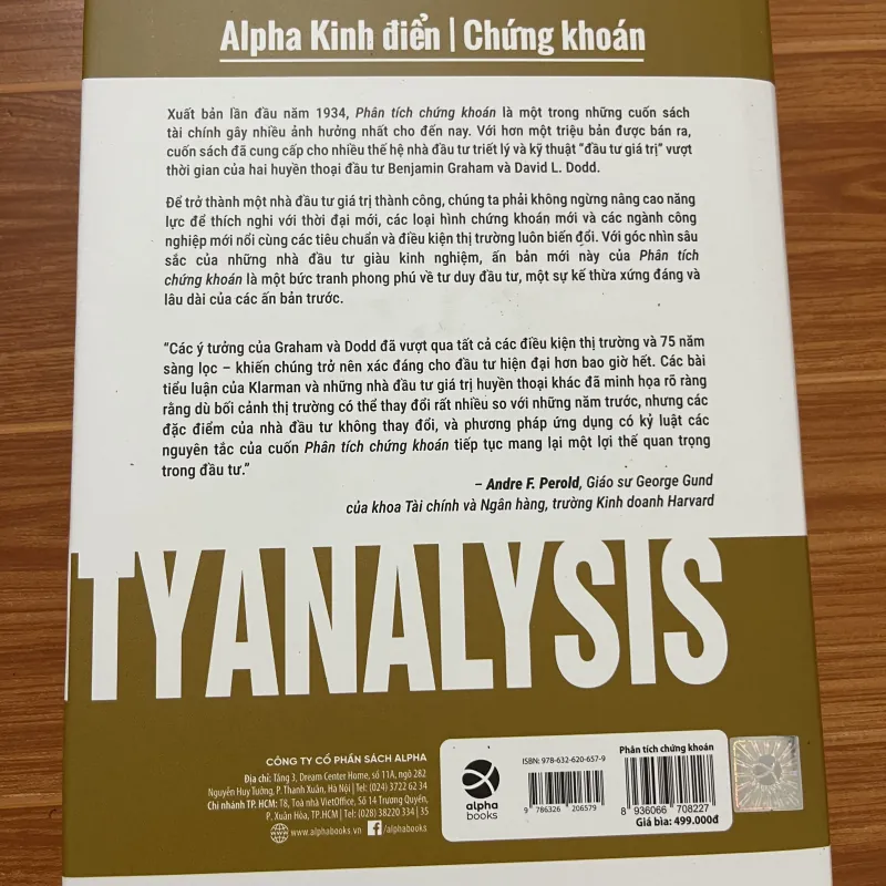 Phân tích chứng khoán Bejamin Graham & David L. Dodd 1019157