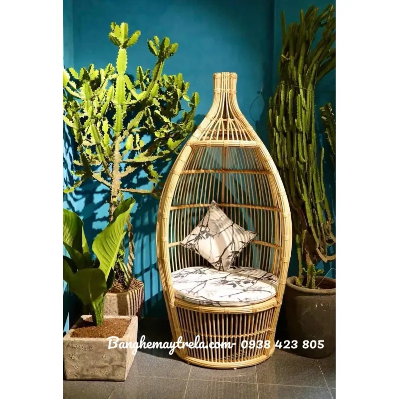 Ghế mây tổ chim decor trang trí 696871