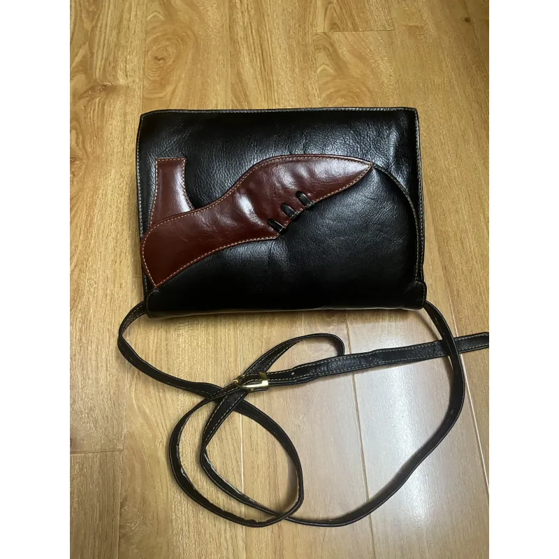 Túi nữ 25x18x7 da thật hoạ tiết 2hand 1002007